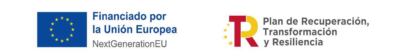 Logo Unión Europea Next Generation y Plan de Recuperación